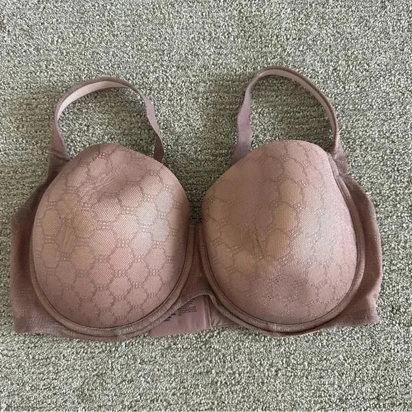 SOMA 40DDD Stunning Support Geo‎ Lace Full Coverage Underwire Bra Padded - Picture 1 of 4